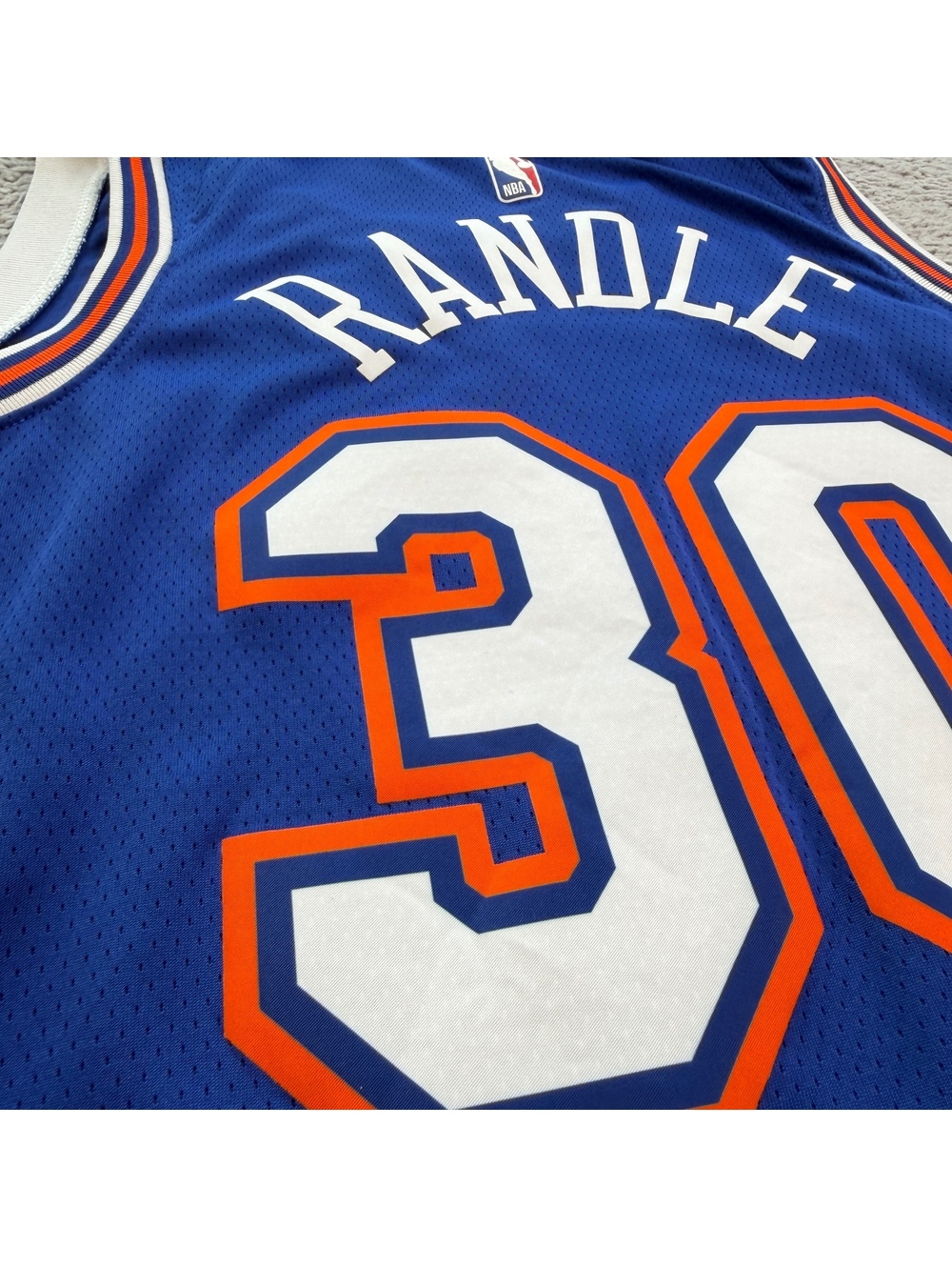 Jordan Julius Randle #30 New York Knicks Swingman NBA Jersey Blue Men's Large 48 - Picture 6 of 9